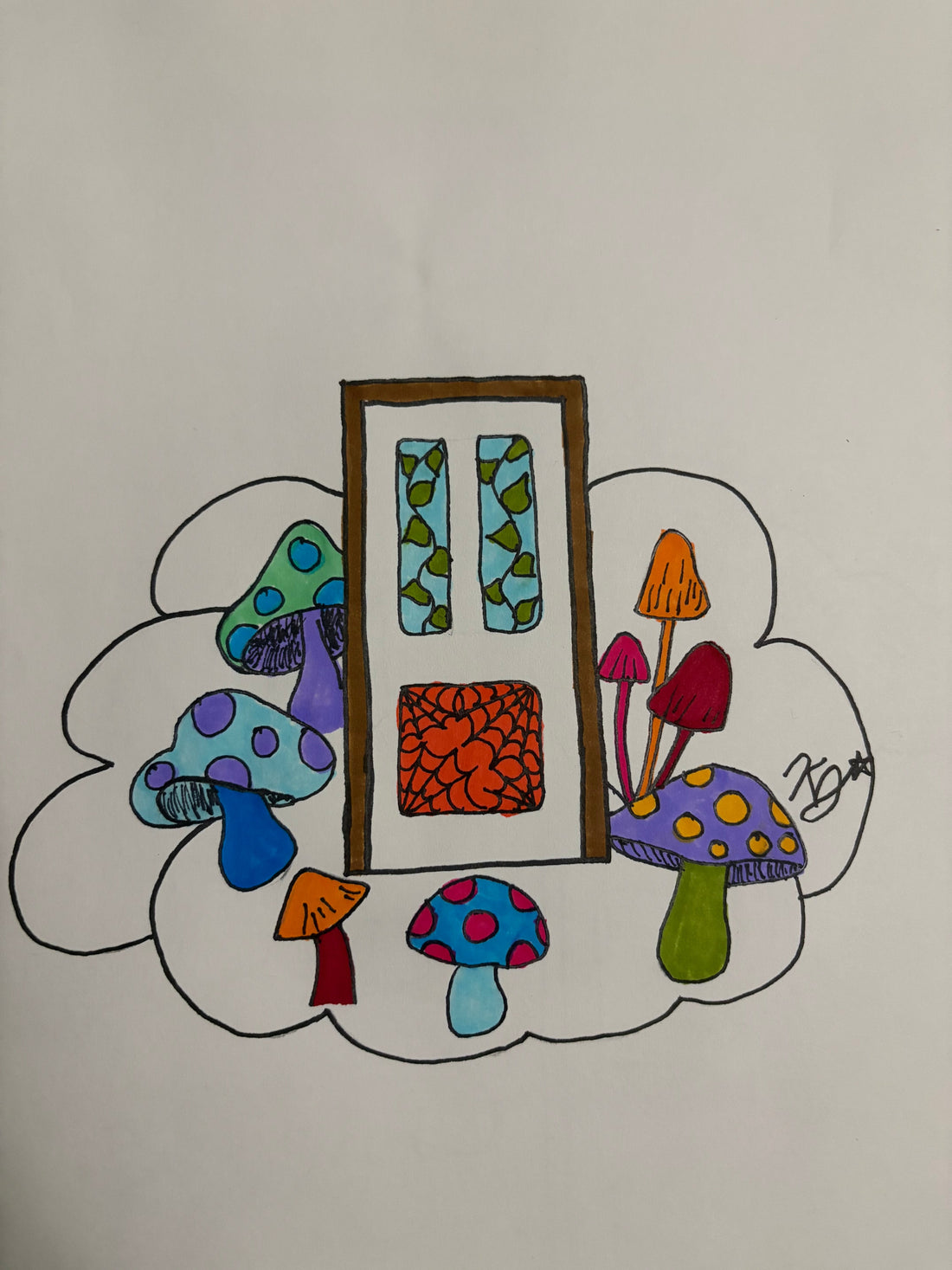 Mushroom cloud door