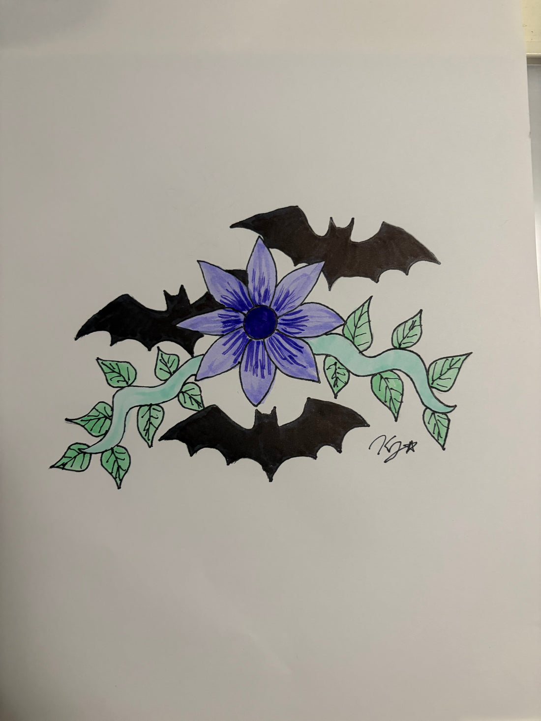 Bats & Flower
