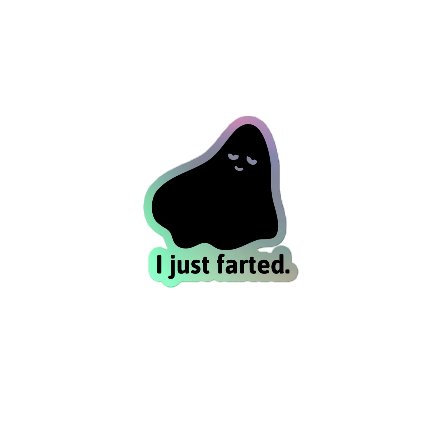 Gassy ghost sticker