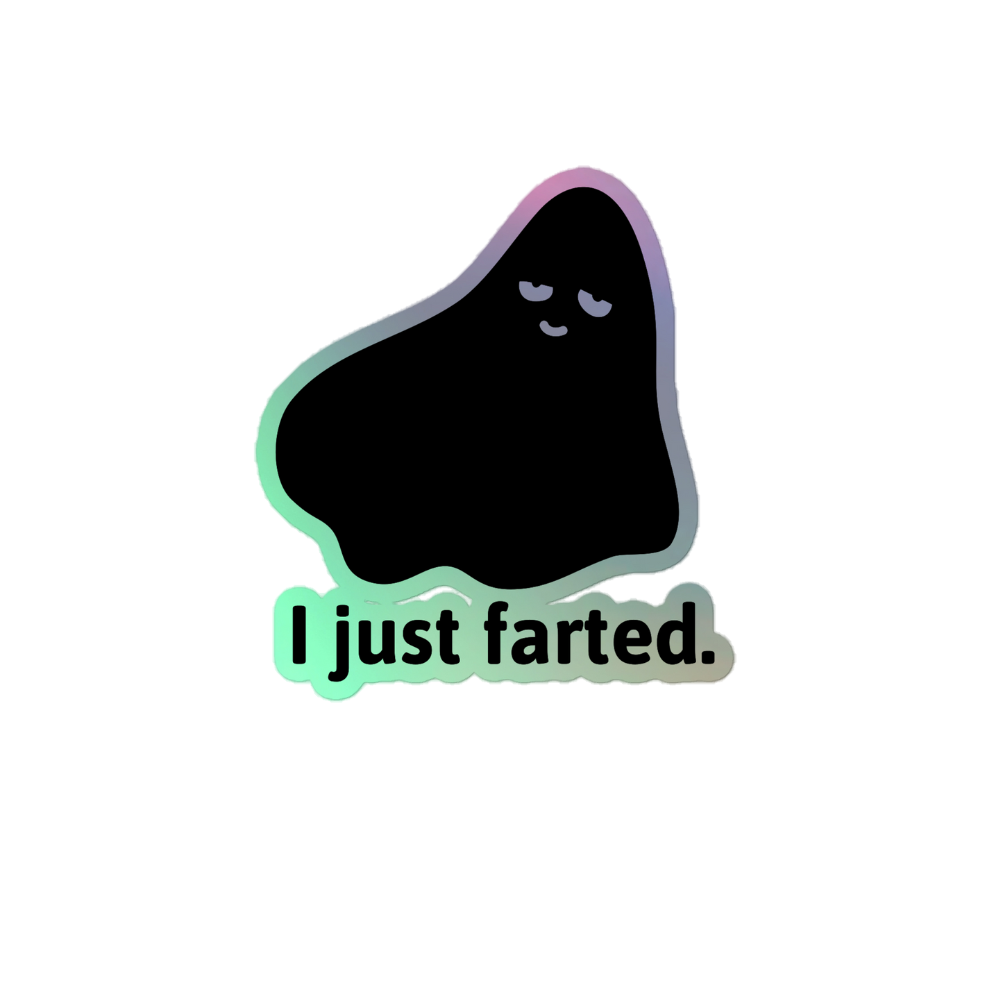 Gassy ghost sticker