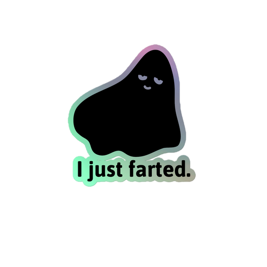 Gassy ghost sticker