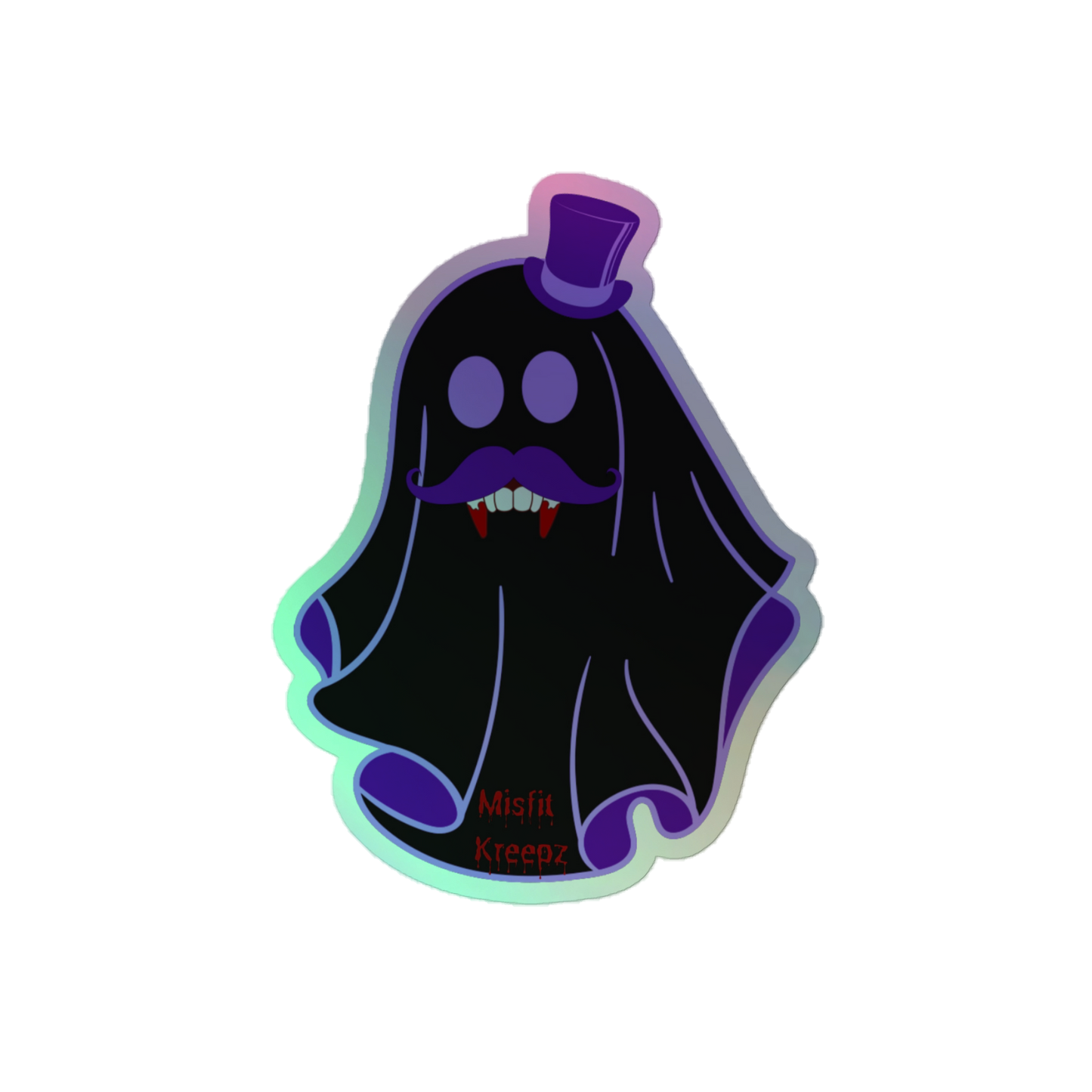 Vamp Ghost Holographic Sticker