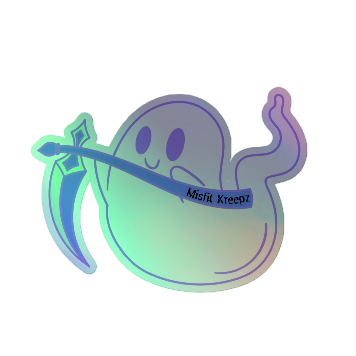 Ghost w/Scythe Holographic Sticker