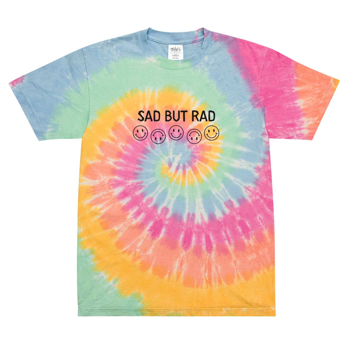 Sad but Rad Oversized tie-dye t-shirt