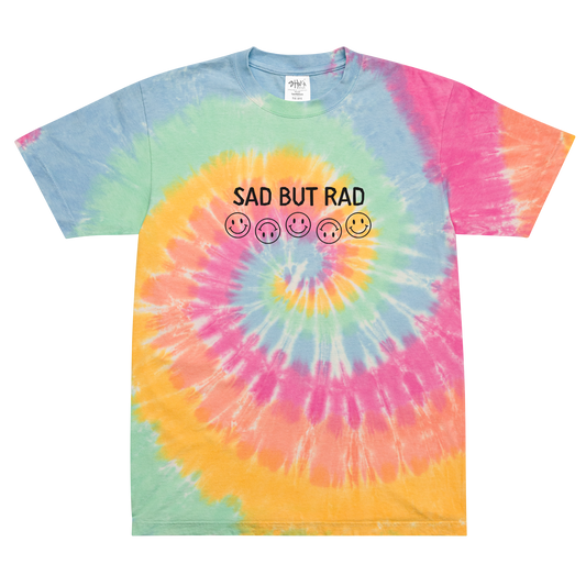 Sad but Rad Oversized tie-dye t-shirt