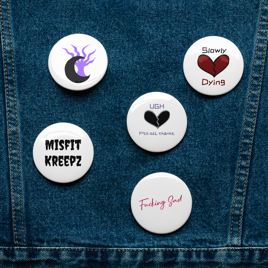 Emo Set of buttons