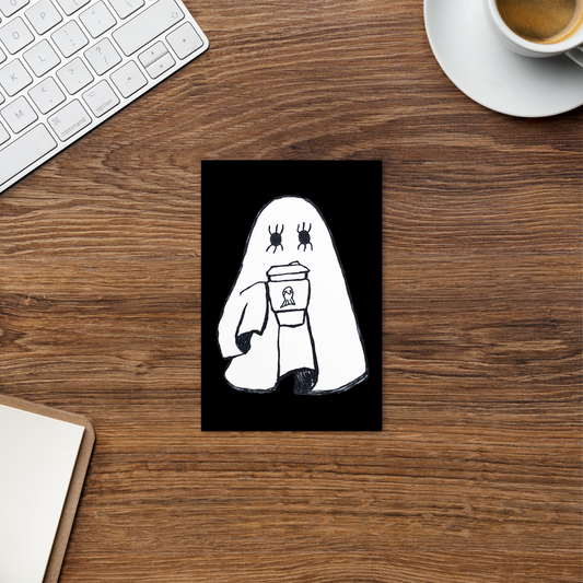 Coffee Ghost Postcard