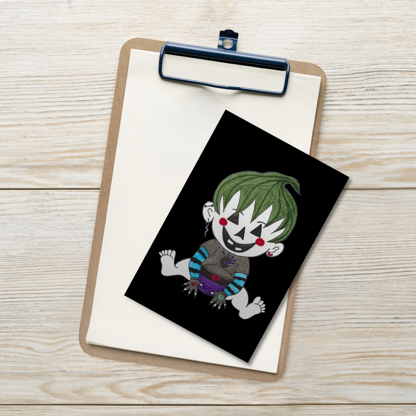 Emo Baby Postcard