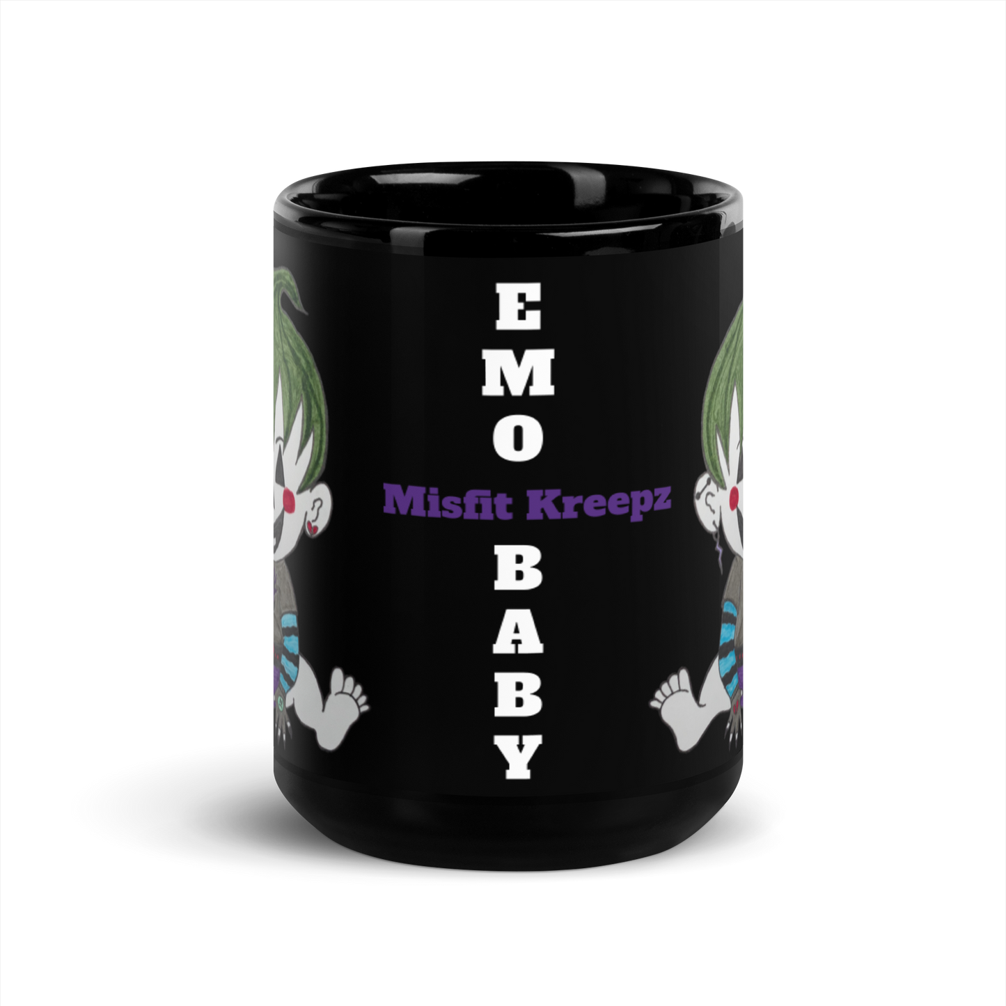 Emo Baby Black Mug