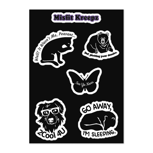 Cheeky Animals Sticker Sheet