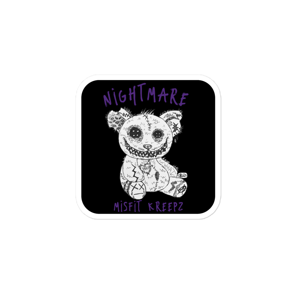 Nightmare-Teddy sticker