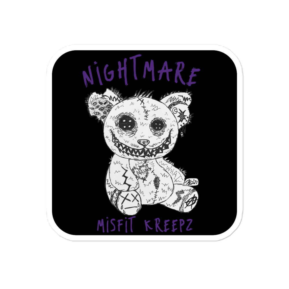 Nightmare-Teddy sticker