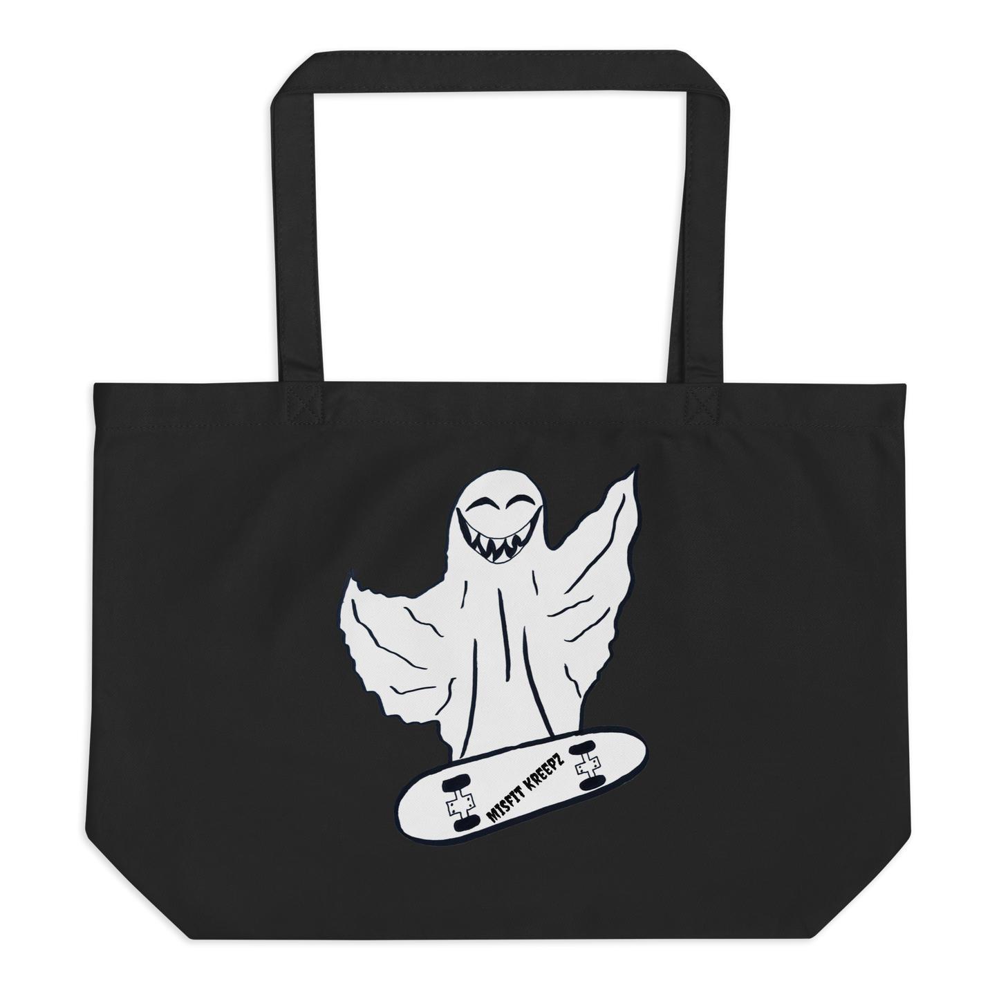 Ghost Large organic tote bag