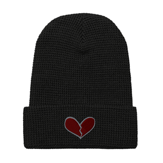 Emo Heart Waffle Beanie