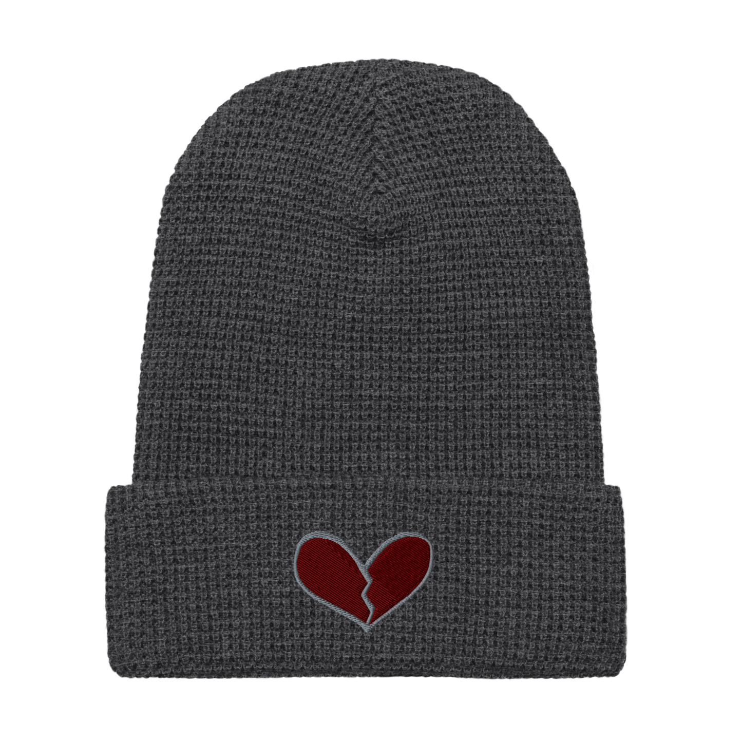 Emo Heart Waffle Beanie